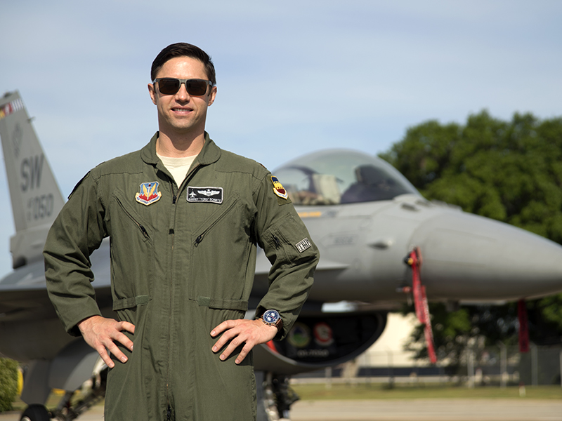 MAJ. GARRET SCHMITZ NAMED NEW F-16 VIPER DEMO TEAM PILOT
